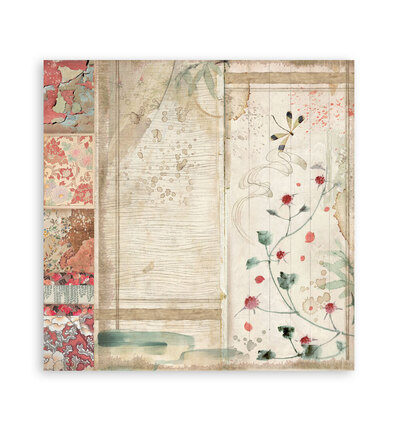 SBBS09 - Stamperia - Stamperia petit bloc scrapbooking 20,3x20,3 cm – Oriental Garden - Scrapbooking Pad - Detail 5 SBBS09 - Stamperia - Stamperia petit bloc scrapbooking 20,3x20,3 cm – Oriental Garden - Scrapbooking Pad - Detail 5