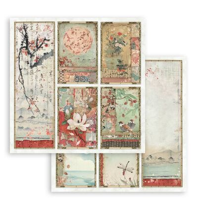 SBBS09 - Stamperia - Stamperia petit bloc scrapbooking 20,3x20,3 cm – Oriental Garden - Scrapbooking Pad - Detail 18 SBBS09 - Stamperia - Stamperia petit bloc scrapbooking 20,3x20,3 cm – Oriental Garden - Scrapbooking Pad - Detail 18