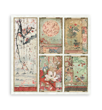 SBBS09 - Stamperia - Stamperia petit bloc scrapbooking 20,3x20,3 cm – Oriental Garden - Scrapbooking Pad - Detail 19 SBBS09 - Stamperia - Stamperia petit bloc scrapbooking 20,3x20,3 cm – Oriental Garden - Scrapbooking Pad - Detail 19