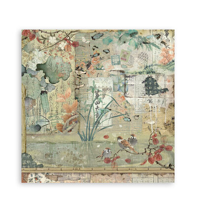 SBBS09 - Stamperia - Stamperia petit bloc scrapbooking 20,3x20,3 cm – Oriental Garden - Scrapbooking Pad - Detail 28 SBBS09 - Stamperia - Stamperia petit bloc scrapbooking 20,3x20,3 cm – Oriental Garden - Scrapbooking Pad - Detail 28