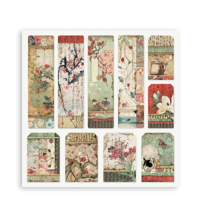 SBBS09 - Stamperia - Stamperia petit bloc scrapbooking 20,3x20,3 cm – Oriental Garden - Scrapbooking Pad - Detail 34 SBBS09 - Stamperia - Stamperia petit bloc scrapbooking 20,3x20,3 cm – Oriental Garden - Scrapbooking Pad - Detail 34