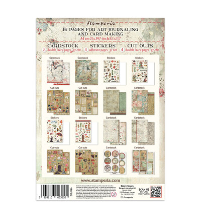SBJK26 - Stamperia - Stamperia junk journal stickers et découpes – Oriental Garden - Junk journal - Detail 18 SBJK26 - Stamperia - Stamperia junk journal stickers et découpes – Oriental Garden - Junk journal - Detail 18