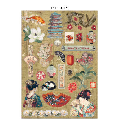 SBJK26 - Stamperia - Stamperia junk journal stickers et découpes – Oriental Garden - Junk journal - Detail 28 SBJK26 - Stamperia - Stamperia junk journal stickers et découpes – Oriental Garden - Junk journal - Detail 28