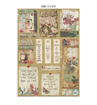 SBJK26 - Stamperia - Stamperia junk journal stickers et découpes – Oriental Garden - Junk journal - Detail 29 SBJK26 - Stamperia - Stamperia junk journal stickers et découpes – Oriental Garden - Junk journal - Detail 29