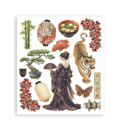 DFLRBXG11 - Stamperia - Stamperia sélection Rub-On 6 feuilles – Oriental Garden - Rub On - Detail 3 DFLRBXG11 - Stamperia - Stamperia sélection Rub-On 6 feuilles – Oriental Garden - Rub On - Detail 3