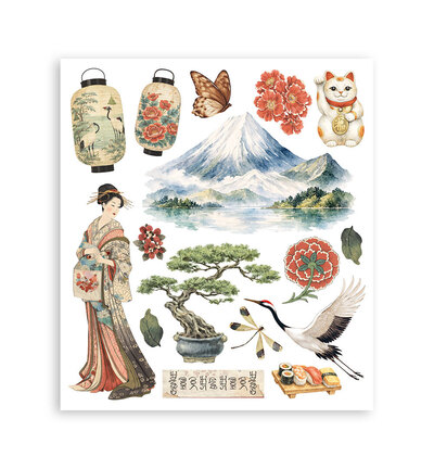 DFLRBXG11 - Stamperia - Stamperia sélection Rub-On 6 feuilles – Oriental Garden - Rub On - Detail 4 DFLRBXG11 - Stamperia - Stamperia sélection Rub-On 6 feuilles – Oriental Garden - Rub On - Detail 4