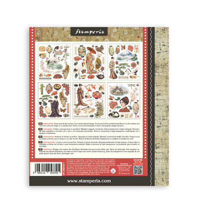 DFLRBXG11 - Stamperia - Stamperia sélection Rub-On 6 feuilles – Oriental Garden - Rub On - Detail 7 DFLRBXG11 - Stamperia - Stamperia sélection Rub-On 6 feuilles – Oriental Garden - Rub On - Detail 7
