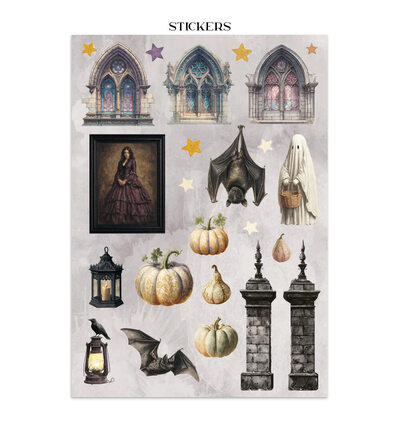 SBJK22 - Stamperia - Stamperia junk journal stickers et découpes – Halloween - Junk journal - Detail 1 SBJK22 - Stamperia - Stamperia junk journal stickers et découpes – Halloween - Junk journal - Detail 1