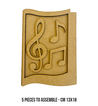 KLSM31 - Stamperia - Stamperia Crafty shapes - Music - Decorations & Shapes - Detail 1 KLSM31 - Stamperia - Stamperia Crafty shapes - Music - Decorations & Shapes - Detail 1