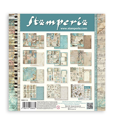 SBBS118 - Stamperia - Stamperia Scrapbooking Small Pad Music - Music - Scrapbooking Pads - Detail 9 SBBS118 - Stamperia - Stamperia Scrapbooking Small Pad Music - Music - Scrapbooking Pads - Detail 9