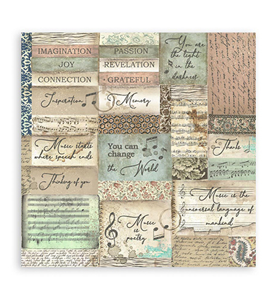 SBBS118 - Stamperia - Stamperia Scrapbooking Small Pad Music - Music - Scrapbooking Pads - Detail 10 SBBS118 - Stamperia - Stamperia Scrapbooking Small Pad Music - Music - Scrapbooking Pads - Detail 10