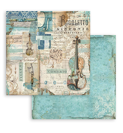 SBBS118 - Stamperia - Stamperia Scrapbooking Small Pad Music - Music - Scrapbooking Pads - Detail 12 SBBS118 - Stamperia - Stamperia Scrapbooking Small Pad Music - Music - Scrapbooking Pads - Detail 12