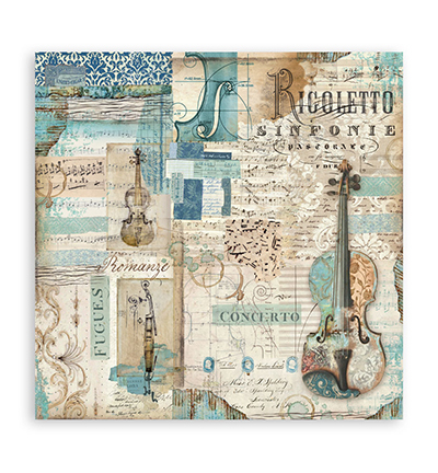 SBBS118 - Stamperia - Stamperia Scrapbooking Small Pad Music - Music - Scrapbooking Pads - Detail 13 SBBS118 - Stamperia - Stamperia Scrapbooking Small Pad Music - Music - Scrapbooking Pads - Detail 13
