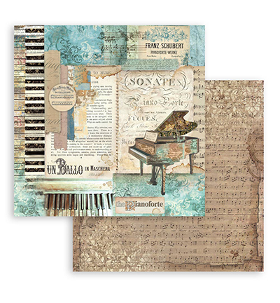 SBBS118 - Stamperia - Stamperia Scrapbooking Small Pad Music - Music - Scrapbooking Pads - Detail 15 SBBS118 - Stamperia - Stamperia Scrapbooking Small Pad Music - Music - Scrapbooking Pads - Detail 15