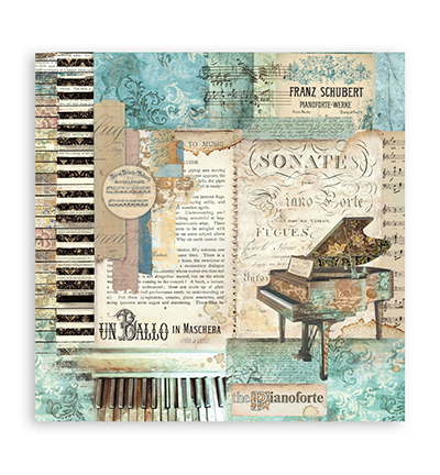 SBBS118 - Stamperia - Stamperia Scrapbooking Small Pad Music - Music - Scrapbooking Pads - Detail 16 SBBS118 - Stamperia - Stamperia Scrapbooking Small Pad Music - Music - Scrapbooking Pads - Detail 16