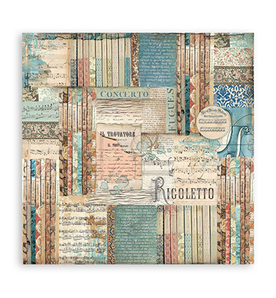 SBBS118 - Stamperia - Stamperia Scrapbooking Small Pad Music - Music - Scrapbooking Pads - Detail 19 SBBS118 - Stamperia - Stamperia Scrapbooking Small Pad Music - Music - Scrapbooking Pads - Detail 19