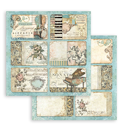 SBBS118 - Stamperia - Stamperia Scrapbooking Small Pad Music - Music - Scrapbooking Pads - Detail 21 SBBS118 - Stamperia - Stamperia Scrapbooking Small Pad Music - Music - Scrapbooking Pads - Detail 21