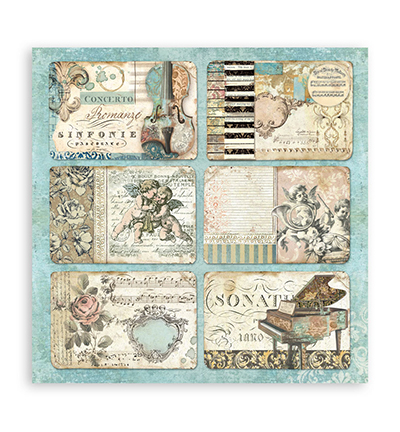 SBBS118 - Stamperia - Stamperia Scrapbooking Small Pad Music - Music - Scrapbooking Pads - Detail 22 SBBS118 - Stamperia - Stamperia Scrapbooking Small Pad Music - Music - Scrapbooking Pads - Detail 22