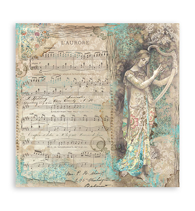 SBBS118 - Stamperia - Stamperia Scrapbooking Small Pad Music - Music - Scrapbooking Pads - Detail 25 SBBS118 - Stamperia - Stamperia Scrapbooking Small Pad Music - Music - Scrapbooking Pads - Detail 25