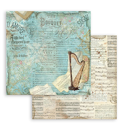 SBBS118 - Stamperia - Stamperia Scrapbooking Small Pad Music - Music - Scrapbooking Pads - Detail 27 SBBS118 - Stamperia - Stamperia Scrapbooking Small Pad Music - Music - Scrapbooking Pads - Detail 27