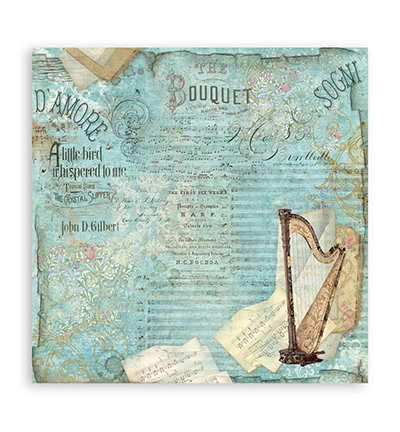 SBBS118 - Stamperia - Stamperia Scrapbooking Small Pad Music - Music - Scrapbooking Pads - Detail 28 SBBS118 - Stamperia - Stamperia Scrapbooking Small Pad Music - Music - Scrapbooking Pads - Detail 28