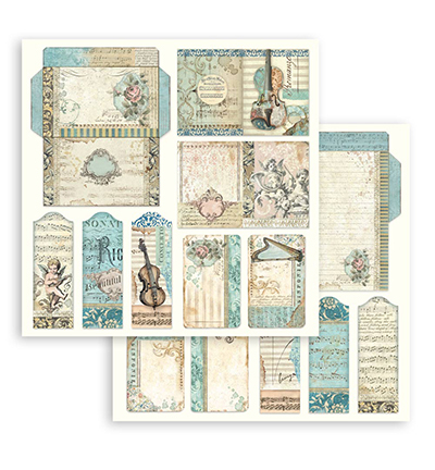 SBBS118 - Stamperia - Stamperia Scrapbooking Small Pad Music - Music - Scrapbooking Pads - Detail 30 SBBS118 - Stamperia - Stamperia Scrapbooking Small Pad Music - Music - Scrapbooking Pads - Detail 30