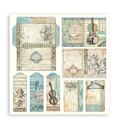 SBBS118 - Stamperia - Stamperia Scrapbooking Small Pad Music - Music - Scrapbooking Pads - Detail 31 SBBS118 - Stamperia - Stamperia Scrapbooking Small Pad Music - Music - Scrapbooking Pads - Detail 31
