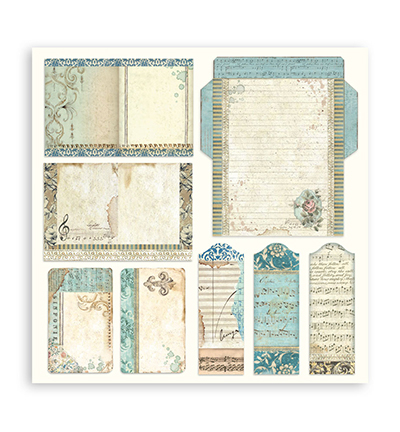 SBBS118 - Stamperia - Stamperia Scrapbooking Small Pad Music - Music - Scrapbooking Pads - Detail 32 SBBS118 - Stamperia - Stamperia Scrapbooking Small Pad Music - Music - Scrapbooking Pads - Detail 32