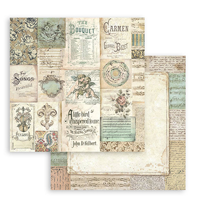 SBBS118 - Stamperia - Stamperia Scrapbooking Small Pad Music - Music - Scrapbooking Pads - Detail 33 SBBS118 - Stamperia - Stamperia Scrapbooking Small Pad Music - Music - Scrapbooking Pads - Detail 33
