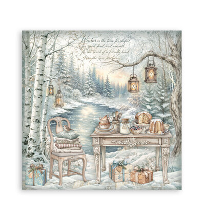 SBBL190 - Stamperia - Stamperia grand bloc scrapbooking 30,5x30,5 cm – White Christmas - Scrapbooking Pad - Detail 14 SBBL190 - Stamperia - Stamperia grand bloc scrapbooking 30,5x30,5 cm – White Christmas - Scrapbooking Pad - Detail 14