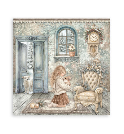 SBBL190 - Stamperia - Stamperia grand bloc scrapbooking 30,5x30,5 cm – White Christmas - Scrapbooking Pad - Detail 23 SBBL190 - Stamperia - Stamperia grand bloc scrapbooking 30,5x30,5 cm – White Christmas - Scrapbooking Pad - Detail 23
