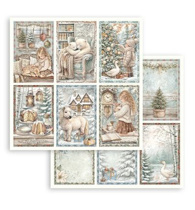 SBBL190 - Stamperia - Stamperia grand bloc scrapbooking 30,5x30,5 cm – White Christmas - Scrapbooking Pad - Detail 25 SBBL190 - Stamperia - Stamperia grand bloc scrapbooking 30,5x30,5 cm – White Christmas - Scrapbooking Pad - Detail 25