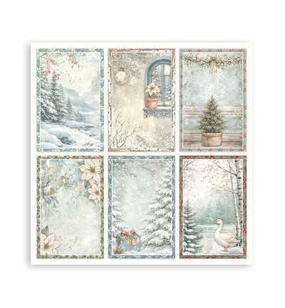 SBBL190 - Stamperia - Stamperia grand bloc scrapbooking 30,5x30,5 cm – White Christmas - Scrapbooking Pad - Detail 27 SBBL190 - Stamperia - Stamperia grand bloc scrapbooking 30,5x30,5 cm – White Christmas - Scrapbooking Pad - Detail 27