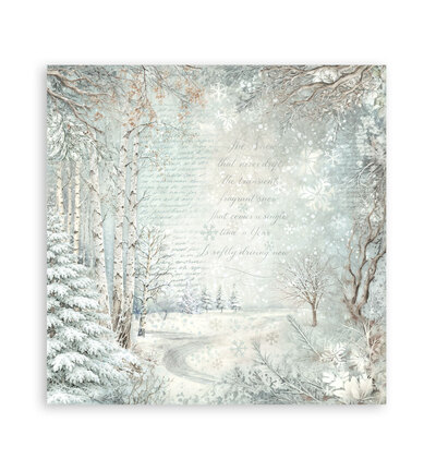 SBBL190 - Stamperia - Stamperia grand bloc scrapbooking 30,5x30,5 cm – White Christmas - Scrapbooking Pad - Detail 33 SBBL190 - Stamperia - Stamperia grand bloc scrapbooking 30,5x30,5 cm – White Christmas - Scrapbooking Pad - Detail 33