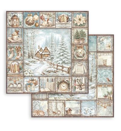 SBBL190 - Stamperia - Stamperia grand bloc scrapbooking 30,5x30,5 cm – White Christmas - Scrapbooking Pad - Detail 34 SBBL190 - Stamperia - Stamperia grand bloc scrapbooking 30,5x30,5 cm – White Christmas - Scrapbooking Pad - Detail 34