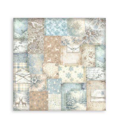 SBBL191 - Stamperia - Stamperia bloc de fonds scrapbooking 30,5x30,5 cm – White Christmas - Scrapbooking Pad - Detail 13 SBBL191 - Stamperia - Stamperia bloc de fonds scrapbooking 30,5x30,5 cm – White Christmas - Scrapbooking Pad - Detail 13
