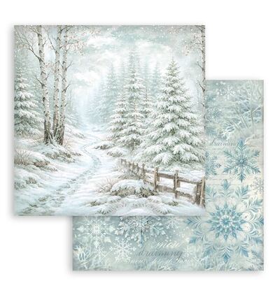 SBBL191 - Stamperia - Stamperia bloc de fonds scrapbooking 30,5x30,5 cm – White Christmas - Scrapbooking Pad - Detail 15 SBBL191 - Stamperia - Stamperia bloc de fonds scrapbooking 30,5x30,5 cm – White Christmas - Scrapbooking Pad - Detail 15