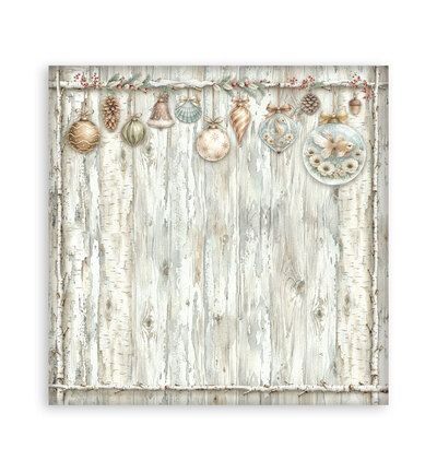 SBBL191 - Stamperia - Stamperia bloc de fonds scrapbooking 30,5x30,5 cm – White Christmas - Scrapbooking Pad - Detail 19 SBBL191 - Stamperia - Stamperia bloc de fonds scrapbooking 30,5x30,5 cm – White Christmas - Scrapbooking Pad - Detail 19
