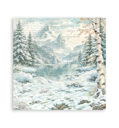 SBBL191 - Stamperia - Stamperia bloc de fonds scrapbooking 30,5x30,5 cm – White Christmas - Scrapbooking Pad - Detail 22 SBBL191 - Stamperia - Stamperia bloc de fonds scrapbooking 30,5x30,5 cm – White Christmas - Scrapbooking Pad - Detail 22