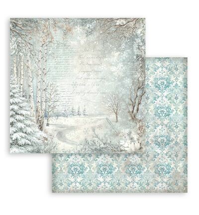 SBBL191 - Stamperia - Stamperia bloc de fonds scrapbooking 30,5x30,5 cm – White Christmas - Scrapbooking Pad - Detail 24 SBBL191 - Stamperia - Stamperia bloc de fonds scrapbooking 30,5x30,5 cm – White Christmas - Scrapbooking Pad - Detail 24