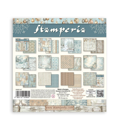 SBBS147 - Stamperia - Stamperia bloc de fonds scrapbooking 20,3x20,3 cm – White Christmas - Scrapbooking Pad - Detail 9 SBBS147 - Stamperia - Stamperia bloc de fonds scrapbooking 20,3x20,3 cm – White Christmas - Scrapbooking Pad - Detail 9