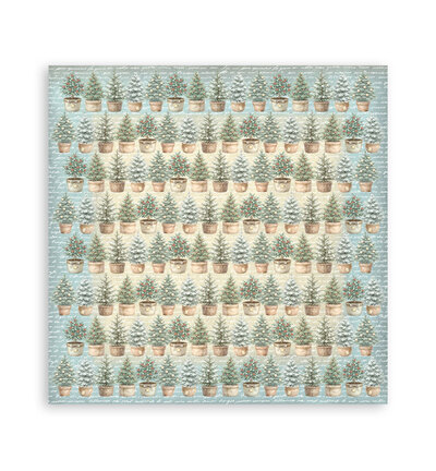 SBBS147 - Stamperia - Stamperia bloc de fonds scrapbooking 20,3x20,3 cm – White Christmas - Scrapbooking Pad - Detail 10 SBBS147 - Stamperia - Stamperia bloc de fonds scrapbooking 20,3x20,3 cm – White Christmas - Scrapbooking Pad - Detail 10