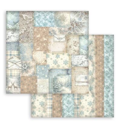 SBBS147 - Stamperia - Stamperia bloc de fonds scrapbooking 20,3x20,3 cm – White Christmas - Scrapbooking Pad - Detail 12 SBBS147 - Stamperia - Stamperia bloc de fonds scrapbooking 20,3x20,3 cm – White Christmas - Scrapbooking Pad - Detail 12