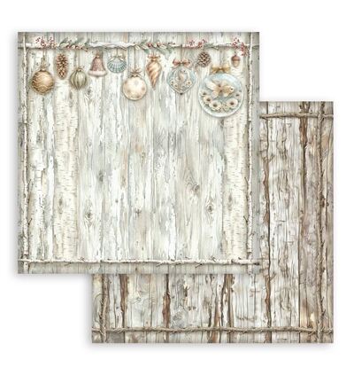 SBBS147 - Stamperia - Stamperia bloc de fonds scrapbooking 20,3x20,3 cm – White Christmas - Scrapbooking Pad - Detail 18 SBBS147 - Stamperia - Stamperia bloc de fonds scrapbooking 20,3x20,3 cm – White Christmas - Scrapbooking Pad - Detail 18