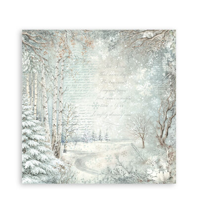 SBBS147 - Stamperia - Stamperia bloc de fonds scrapbooking 20,3x20,3 cm – White Christmas - Scrapbooking Pad - Detail 25 SBBS147 - Stamperia - Stamperia bloc de fonds scrapbooking 20,3x20,3 cm – White Christmas - Scrapbooking Pad - Detail 25
