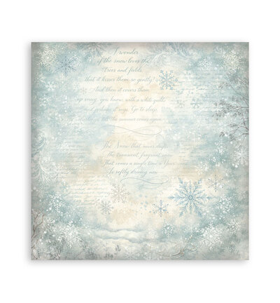 SBBS147 - Stamperia - Stamperia bloc de fonds scrapbooking 20,3x20,3 cm – White Christmas - Scrapbooking Pad - Detail 32 SBBS147 - Stamperia - Stamperia bloc de fonds scrapbooking 20,3x20,3 cm – White Christmas - Scrapbooking Pad - Detail 32