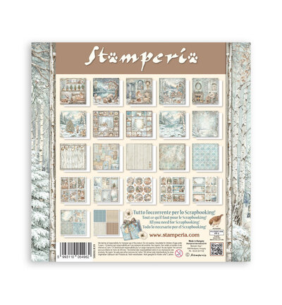 SBBXLB39 - Stamperia - Stamperia bloc papier simple face 30,5x30,5 cm – White Christmas - Scrapbooking Pad - Detail 16 SBBXLB39 - Stamperia - Stamperia bloc papier simple face 30,5x30,5 cm – White Christmas - Scrapbooking Pad - Detail 16