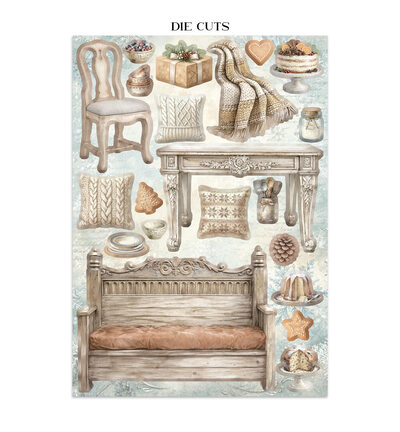 SBJK28 - Stamperia - Stamperia junk journal stickers et découpes – White Christmas - Journals & Sets - Detail 9 SBJK28 - Stamperia - Stamperia junk journal stickers et découpes – White Christmas - Journals & Sets - Detail 9