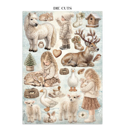 SBJK28 - Stamperia - Stamperia junk journal stickers et découpes – White Christmas - Journals & Sets - Detail 10 SBJK28 - Stamperia - Stamperia junk journal stickers et découpes – White Christmas - Journals & Sets - Detail 10