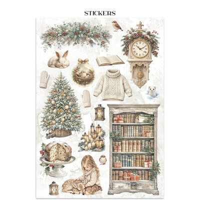 SBJK28 - Stamperia - Stamperia junk journal stickers et découpes – White Christmas - Journals & Sets - Detail 26 SBJK28 - Stamperia - Stamperia junk journal stickers et découpes – White Christmas - Journals & Sets - Detail 26